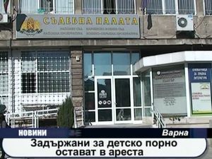 Задържани за детско порно остават в ареста