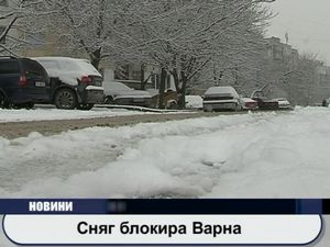 Сняг блокира Варна