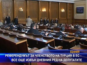 
Референдумът за турското еврочленство - все още извън дневния ред на депутатите