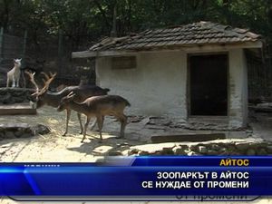 Зоопаркът в Айтос се нуждае от промени