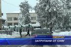 Затрупани от сняг