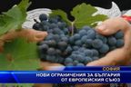 Нови ограничения за България от Европейския съюз