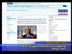  ОССЕ осъди агресията на Сидеров срещу СКАТ