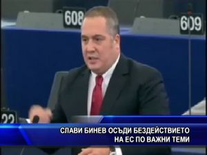 Слави Бинев осъди бездействието на ЕС по важни теми