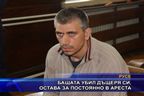 Бащата убил дъщеря си, остава за постоянно в ареста