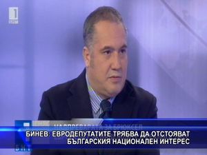 Бинев: Евродепутатите трябва да отстояват българския национален интерес