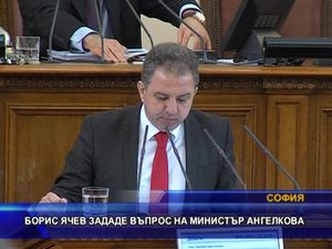 Борис Ячев зададе въпрос на министър Ангелкова