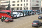 Автобусни превозвачи протестираха срещу монопола на фирми с турски капитали